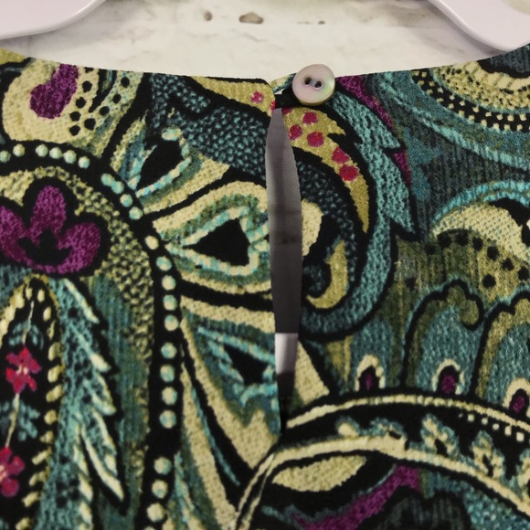 J. Jill Paisley Layered LongSleeve Scoop Tunic Top - Picture 5 of 8